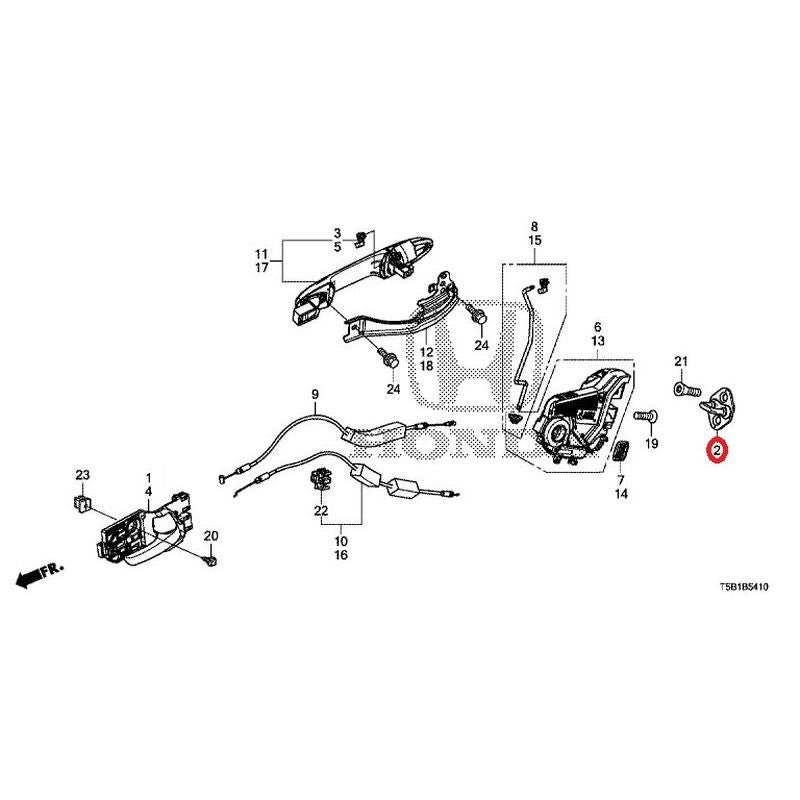 [NEW] JDM HONDA FIT GK5 2017 Rear Door Lock Outer Handle GENUINE OEM