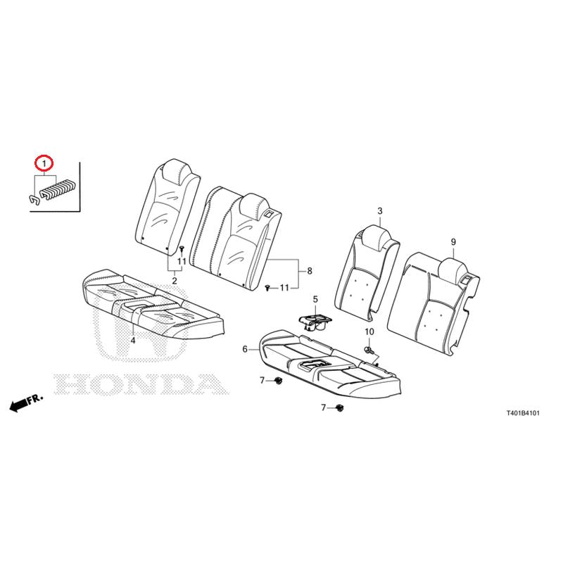 [NEW] JDM HONDA CIVIC FL5 2025 Rear Seat (Type R) GENUINE OEM