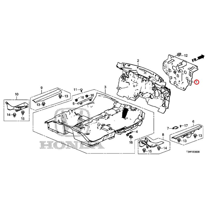 [NEW] JDM HONDA ACCORD HYBRID CR7 2016 Floor Mat GENUINE OEM