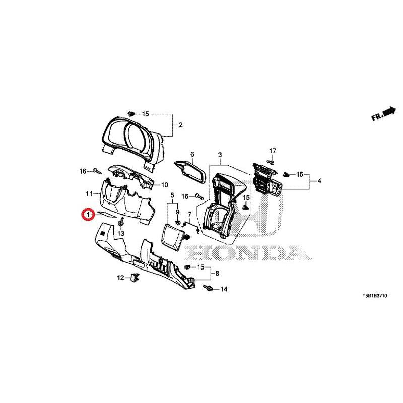 [NEW] JDM HONDA FIT GK5 2017 Instrument panel garnish (driver side) GENUINE OEM