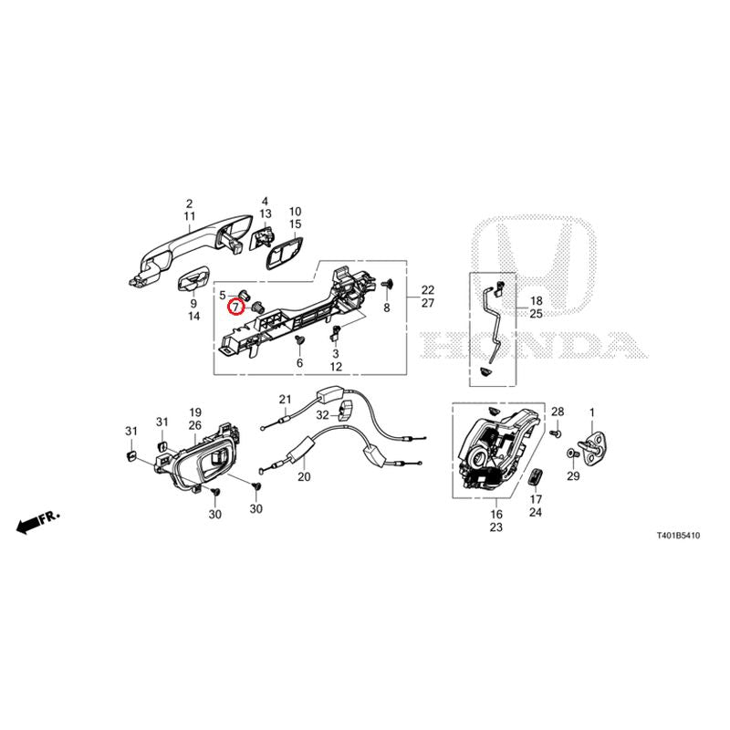 NEW] JDM HONDA CIVIC FL1 2022 Rear Door Locks/Outer Handles