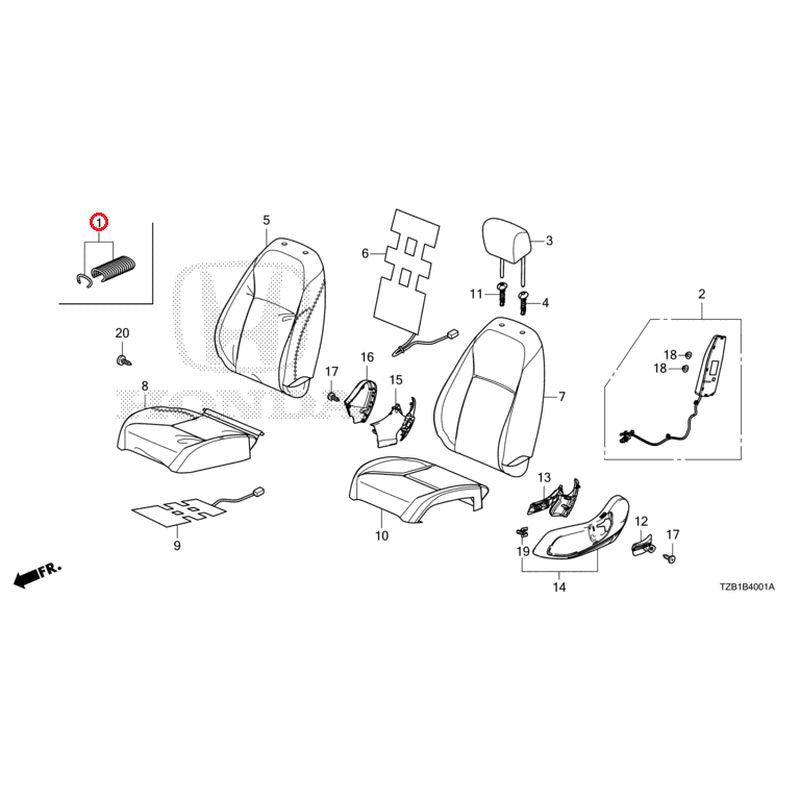 [NEW] JDM HONDA FIT e:HEV GR6 2021 Front Seat (Passenger Side) GENUINE OEM