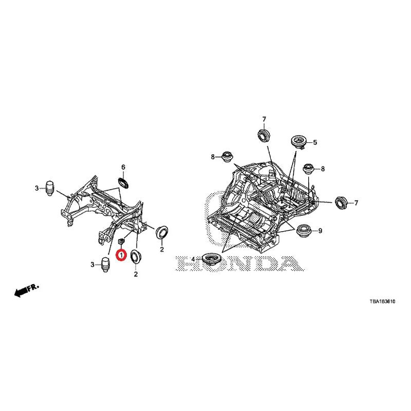 [NEW] JDM HONDA CIVIC FC1 2020 Grommets (Front) GENUINE OEM