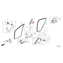 Load image into Gallery viewer, [NEW] JDM HONDA VEZEL HYBRID RU3 2020 Pillar Garnish GENUINE OEM
