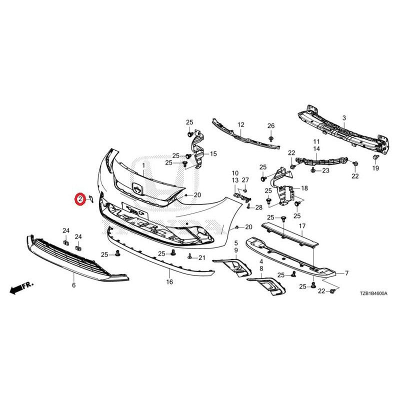 [NEW] JDM HONDA FIT e:HEV GR3 2020 Front Bumper (1) GENUINE OEM