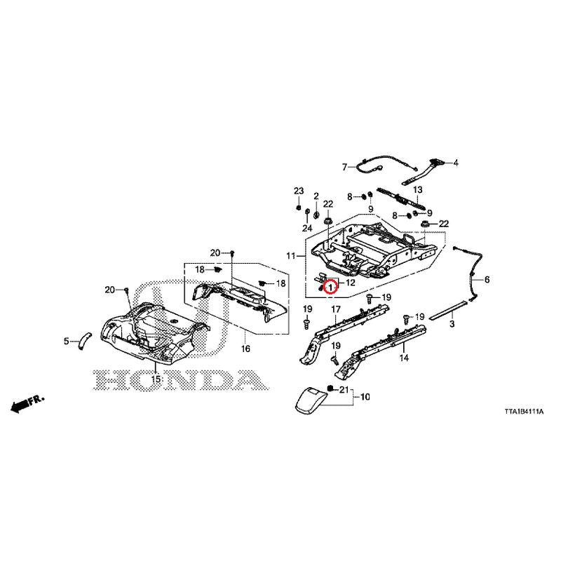 [NEW] JDM HONDA N-BOX CUSTOM JF3 2021 Rear Seat Short Part (L.) GENUINE OEM