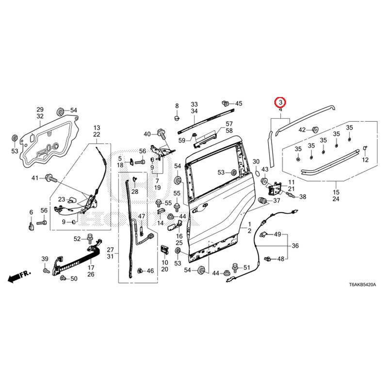 [NEW] JDM HONDA ODYSSEY RC1 2020 Sliding Door Panel GENUINE OEM