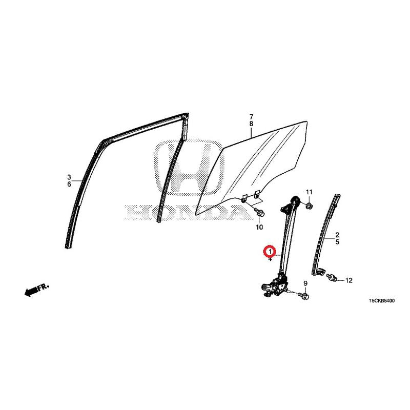 [NEW] JDM HONDA FIT HYBRID GP5 2017 Rear Door Glass/Regulator GENUINE OEM