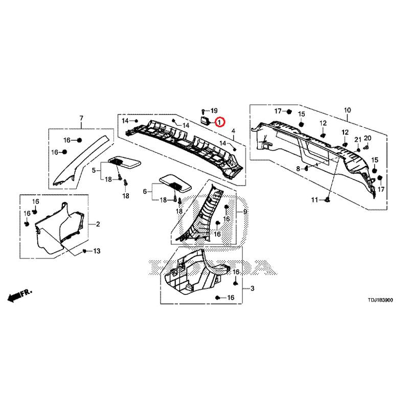 [NEW] JDM HONDA S660 JW5 2020 Pillar Garnish GENUINE OEM