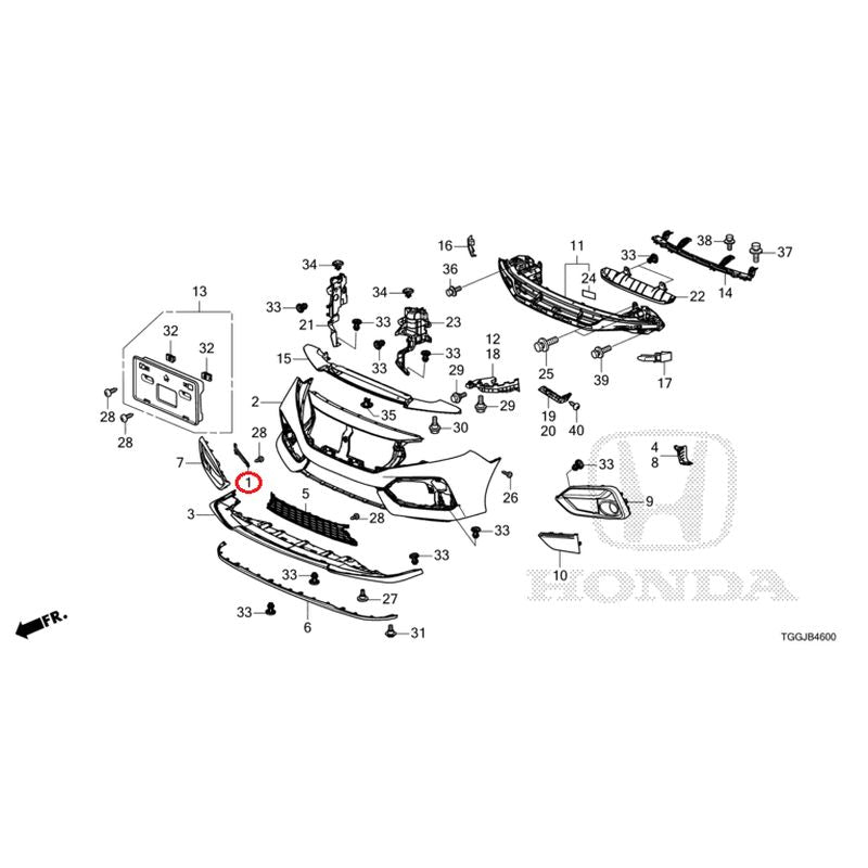 [NEW] JDM HONDA CIVIC FK7 2021 Front Bumper GENUINE OEM