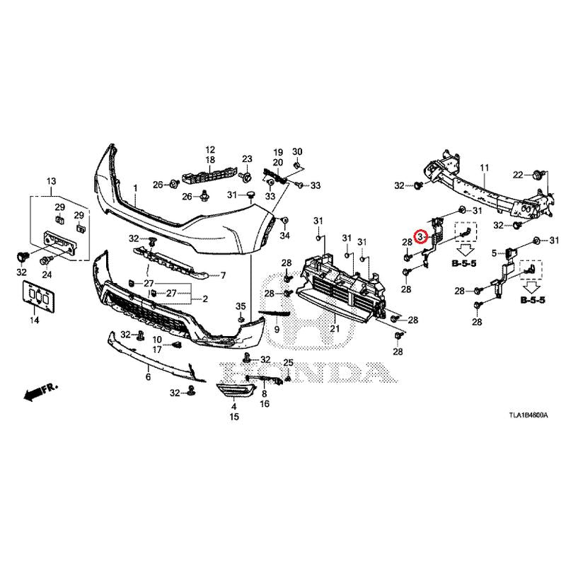 [NEW] JDM HONDA CR-V RW1 2021 Front Bumper GENUINE OEM