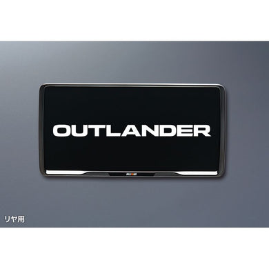 [NEW] JDM Mitsubishi OUTLANDER PHEV GN0W License Plate Frame RALLIART Rear OEM