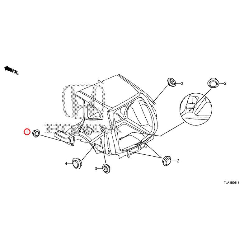 [NEW] JDM HONDA CR-V RW1 2021 Grommets (Rear) GENUINE OEM