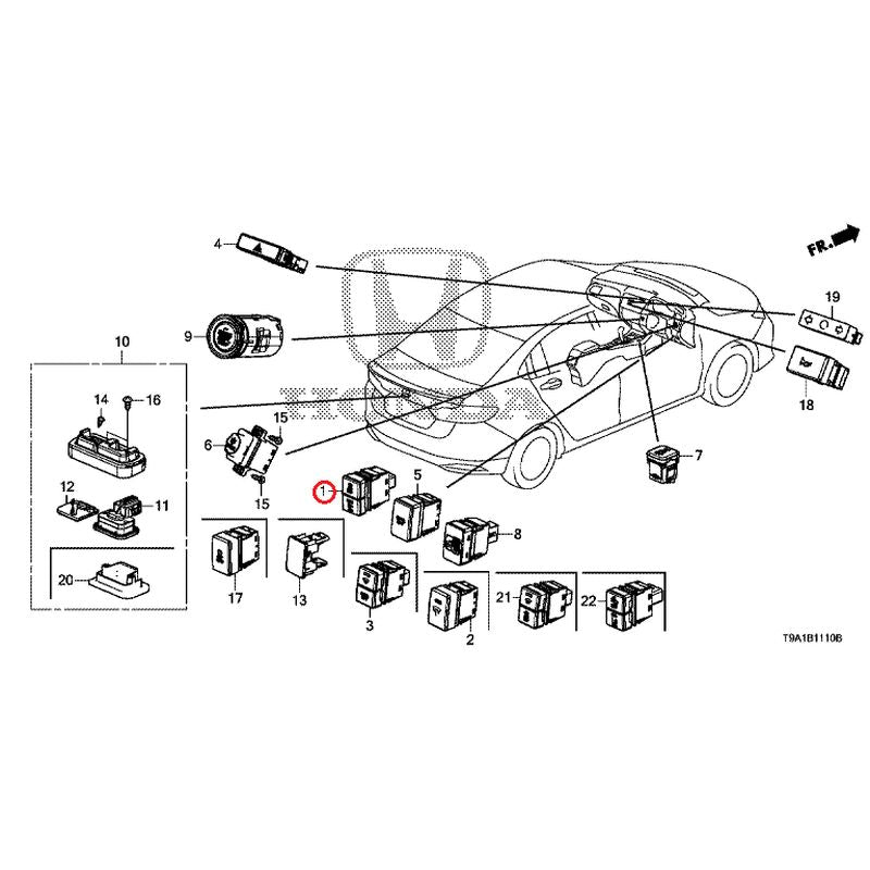 [NEW] JDM HONDA GRACE GM6 2017 Switches GENUINE OEM