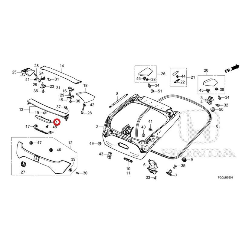 [NEW] JDM HONDA CIVIC FK8 2020 Tailgate (TYPE R) GENUINE OEM
