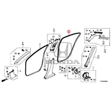 Load image into Gallery viewer, [NEW] JDM HONDA LEGEND HYBRID KC2 2018 Pillar Garnish GENUINE OEM

