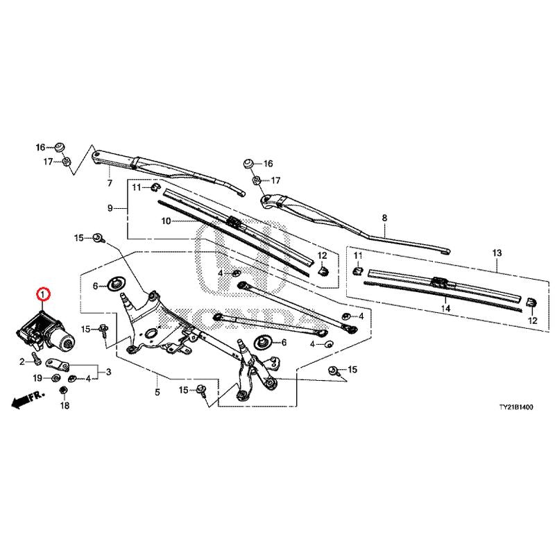 [NEW] JDM HONDA LEGEND HYBRID KC2 2020 Front Windshield Wiper GENUINE OEM