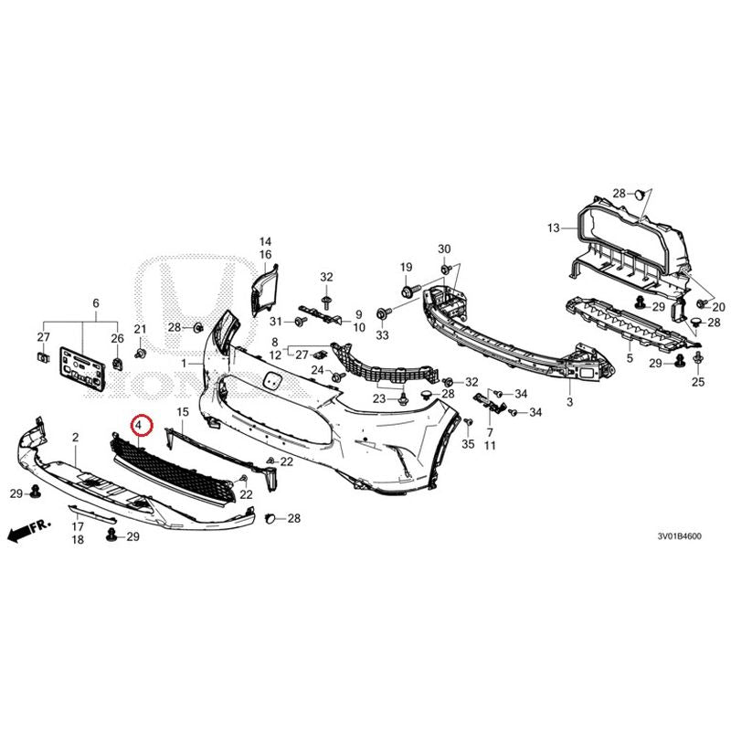 NEW] JDM HONDA ZR-V RZ3 2023 Front Bumper GENUINE OEM – JDM