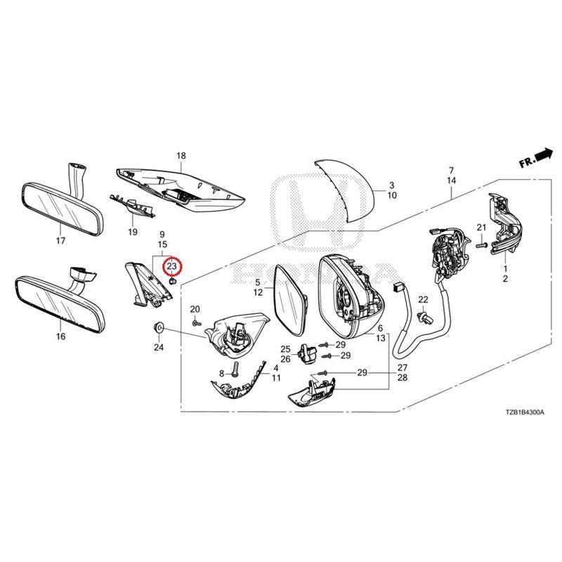 NEW] JDM HONDA FIT e:HEV GR3 2023 Mirrors GENUINE OEM – JDM Yamato