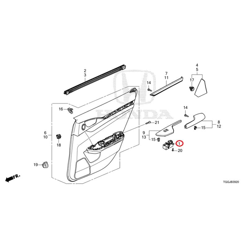 [NEW] JDM HONDA CIVIC FK7 2021 Rear Door Lining (1) GENUINE OEM