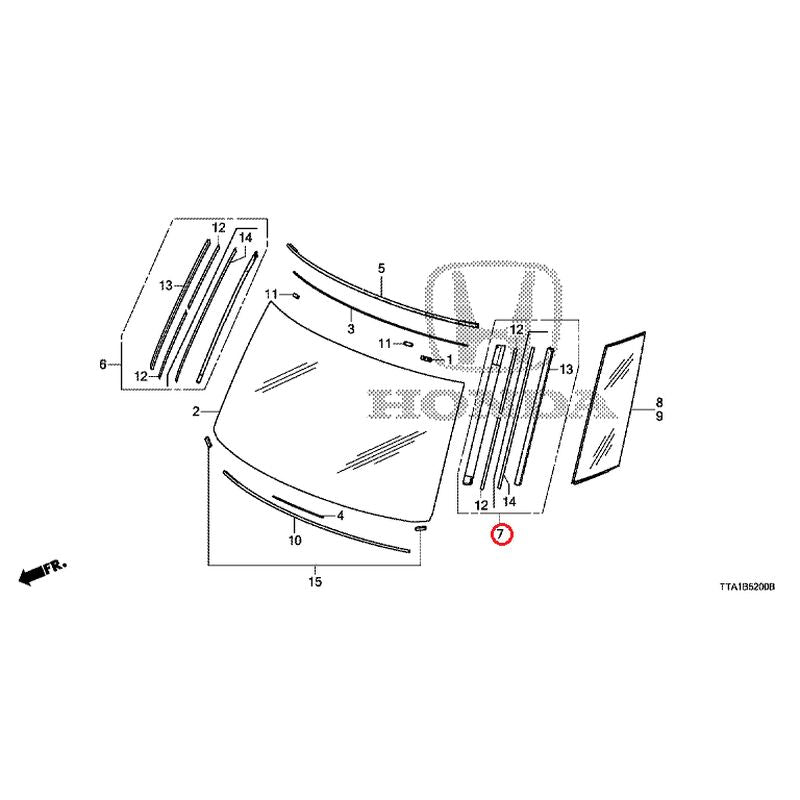 NEW] JDM HONDA N-BOX CUSTOM JF3 2021 Front Windshield