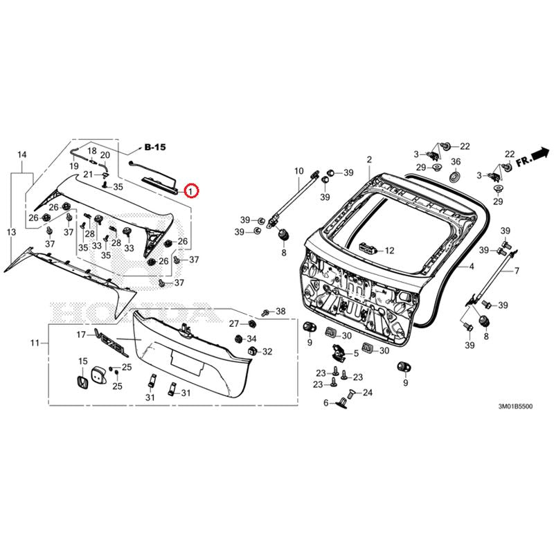 [NEW] JDM HONDA VEZEL RV3 2021 Tailgate GENUINE OEM