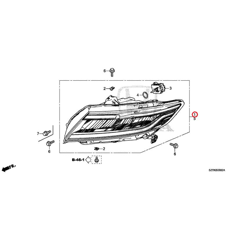 [NEW] JDM HONDA CR-Z ZF2 2016 Headlight (Led) GENUINE OEM