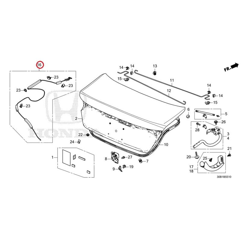 HONDA ACCORDパーツカタログ NEW] JDM HONDA ACCORD CY2 2024 Trunk Lid GENUINE OEM – JDM Yamato