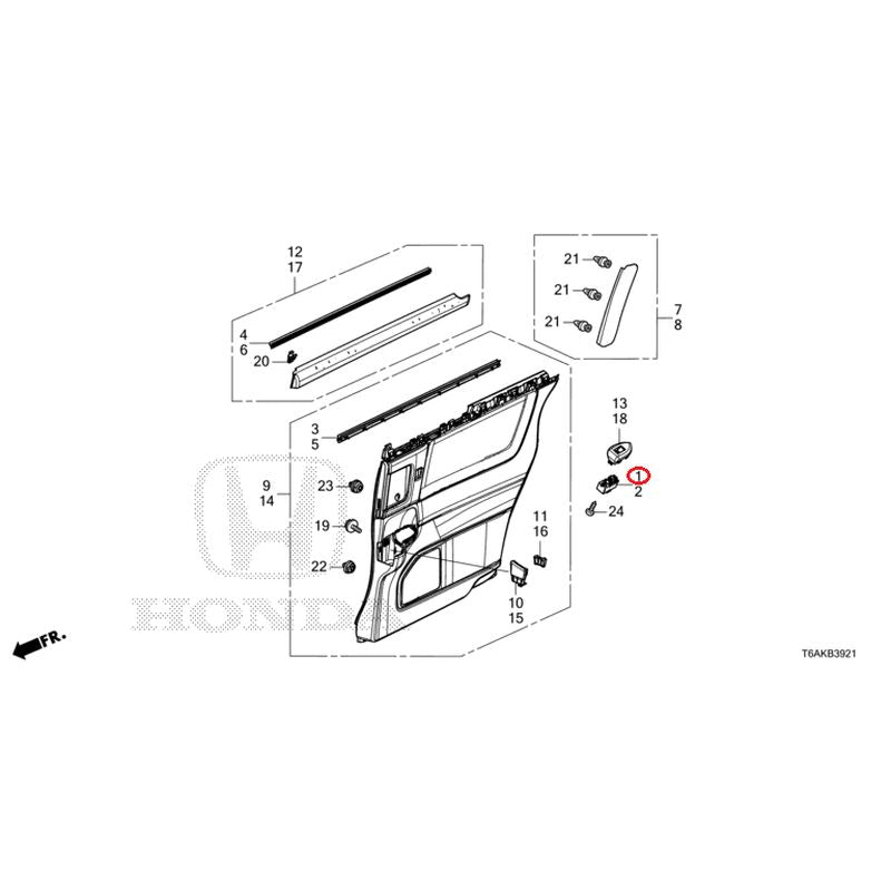 [NEW] JDM HONDA ODYSSEY RC1 2021 Sliding Door Lining (140/540) GENUINE OEM