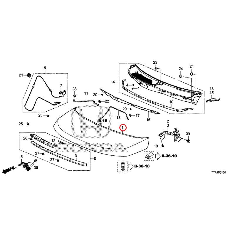 [NEW] JDM HONDA N-BOX CUSTOM JF3 2021 Hood GENUINE OEM