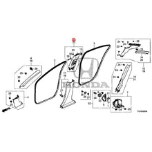 Load image into Gallery viewer, [NEW] JDM HONDA LEGEND HYBRID KC2 2018 Pillar Garnish GENUINE OEM

