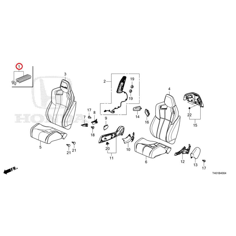 [NEW] JDM HONDA CIVIC FL5 2025 Front Seat (Driver Side) (Type R) GENUINE OEM