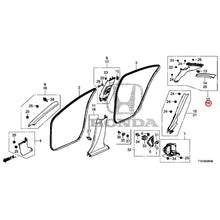 Load image into Gallery viewer, [NEW] JDM HONDA LEGEND HYBRID KC2 2018 Pillar Garnish GENUINE OEM
