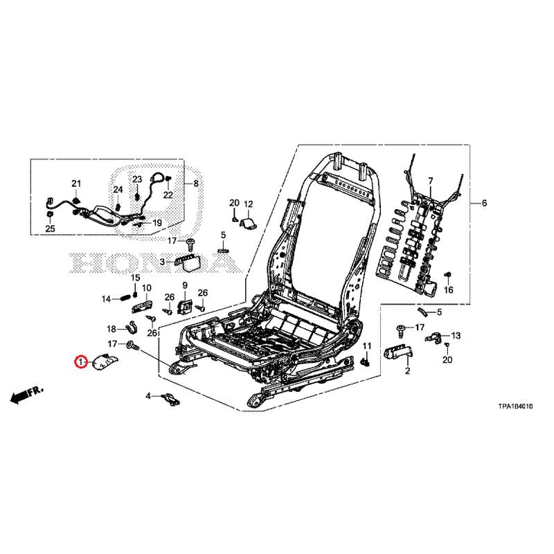 [NEW] JDM HONDA CR-V HYBRID RT5 2020 Front Seat Short Part (Driver Side) GENUINE OEM