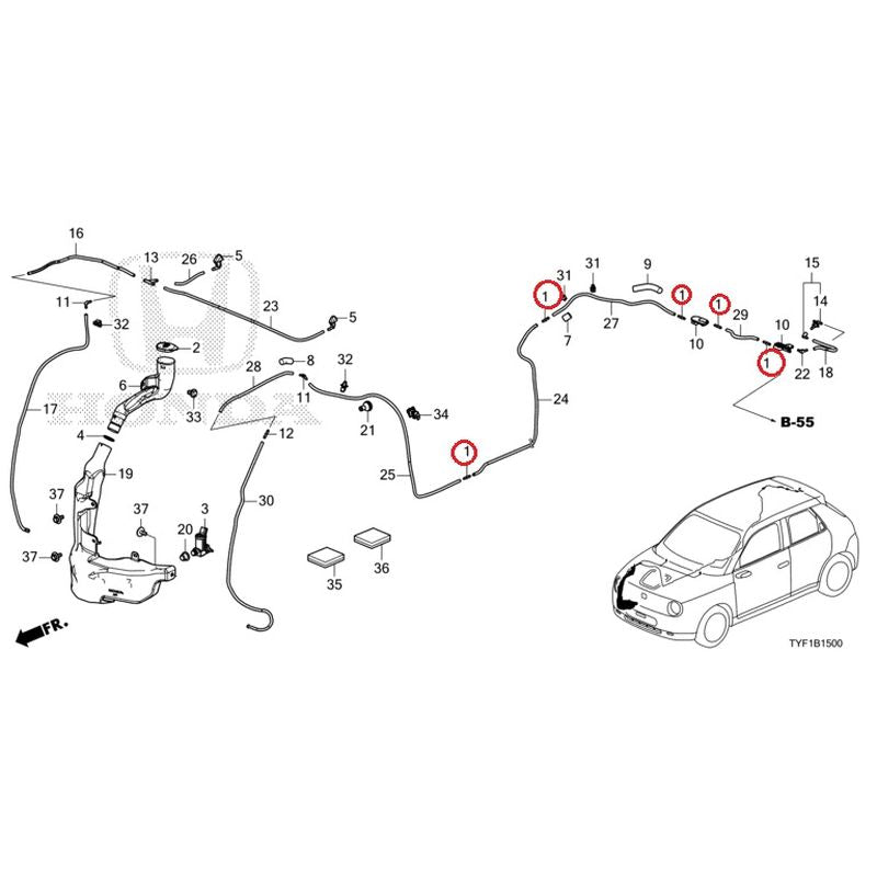 [NEW] JDM HONDA Honda e ZC7 2023 Windshield Washer GENUINE OEM