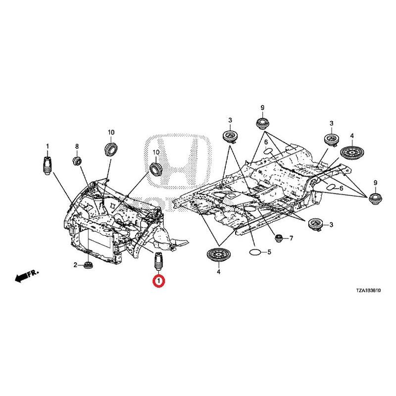 [NEW] JDM HONDA FIT GR1 2020 Grommets (Front) GENUINE OEM