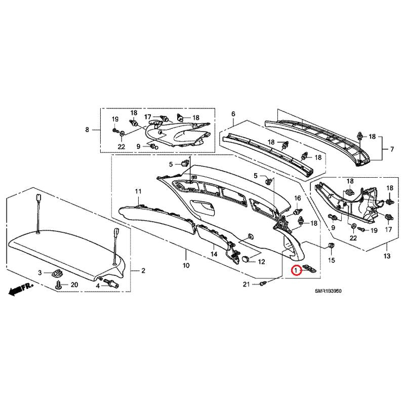 [NEW] JDM HONDA CIVIC FN2 2009 Tailgate Lining GENUINE OEM