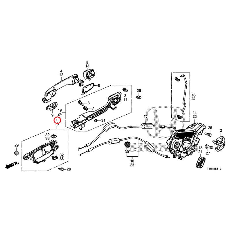 [NEW] JDM HONDA JADE HYBRID FR4 2019 Rear Door Locks/Outer Handles GENUINE OEM