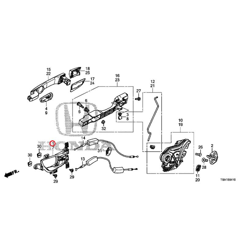 [NEW] JDM HONDA CIVIC FC1 2020 Rear Door Locks/Outer Handles GENUINE OEM