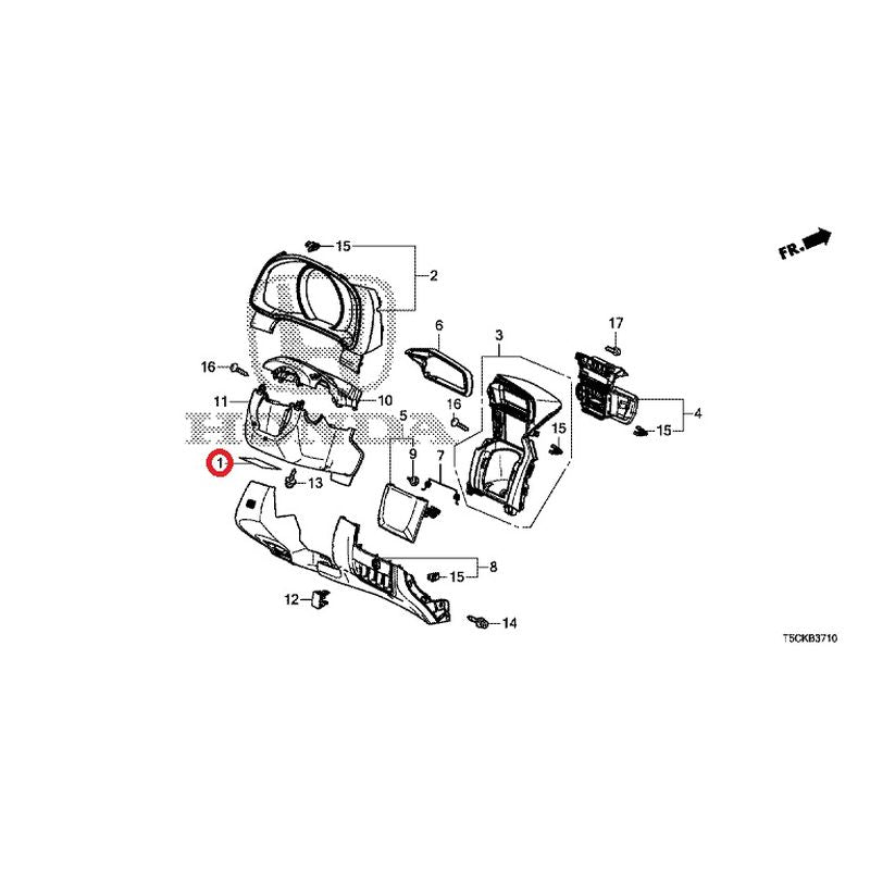 [NEW] JDM HONDA FIT HYBRID GP5 2017 Instrument panel garnish (driver side) GENUINE OEM