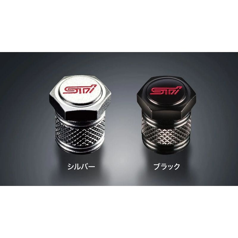 [NEW] JDM Subaru FORESTER SL STI Valve Cap Set Genuine OEM