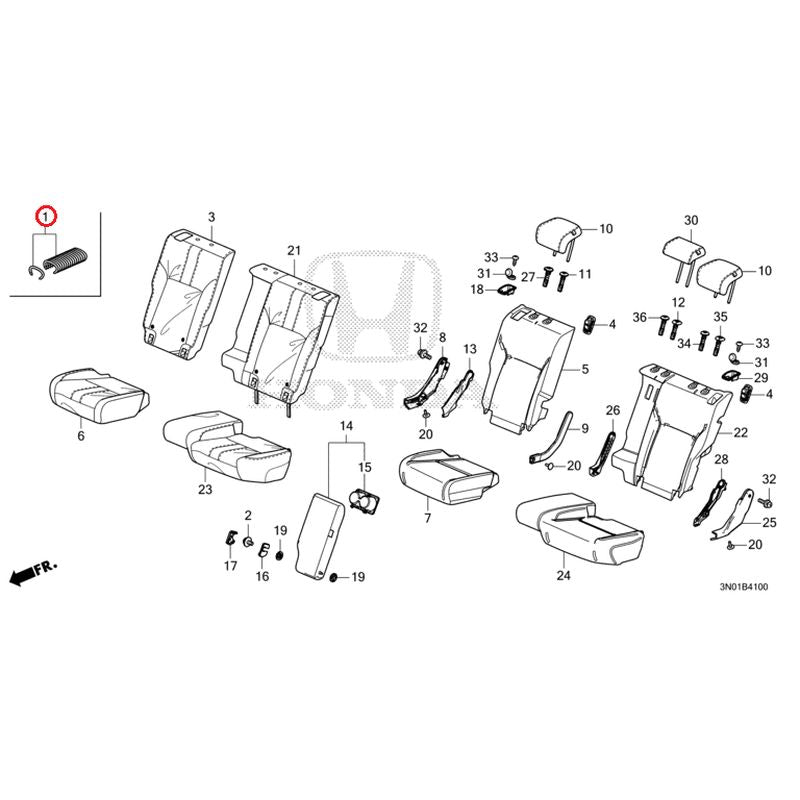 [NEW] JDM HONDA VEZEL e:HEV RV5 2021 Rear Seat GENUINE OEM