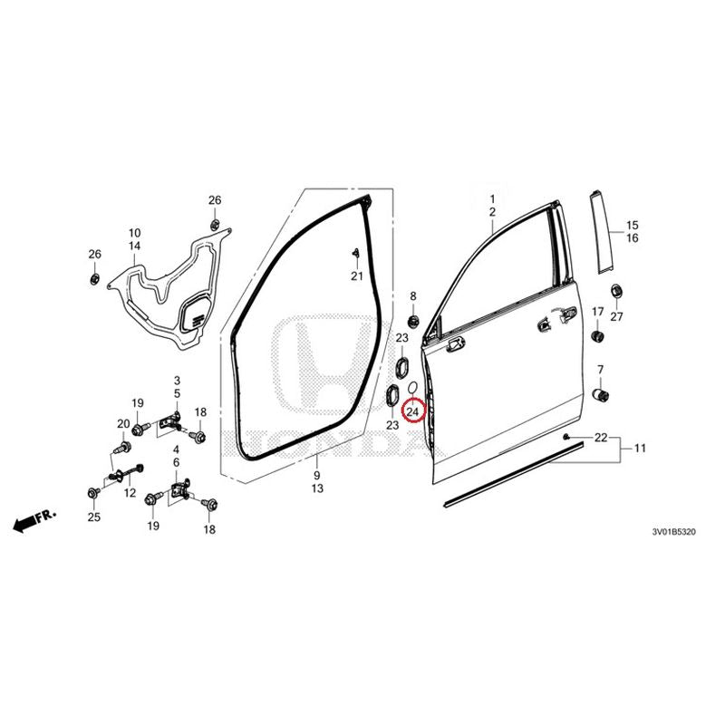 NEW] JDM HONDA ZR-V RZ3 2023 Front Door Panel GENUINE OEM – JDM Yamato