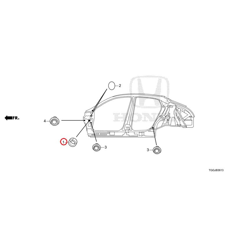 [NEW] JDM HONDA CIVIC FK7 2021 Grommets (Side) GENUINE OEM