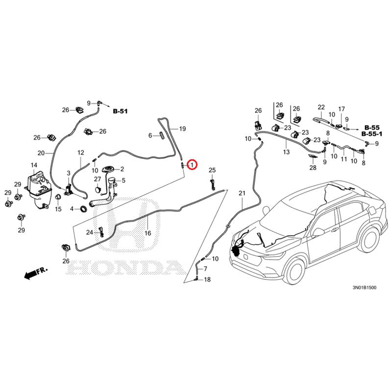 [NEW] JDM HONDA VEZEL e:HEV RV5 2021 Windshield Washer GENUINE OEM