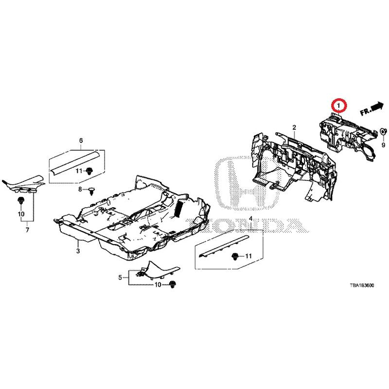 [NEW] JDM HONDA CIVIC FC1 2020 Floor Mat GENUINE OEM