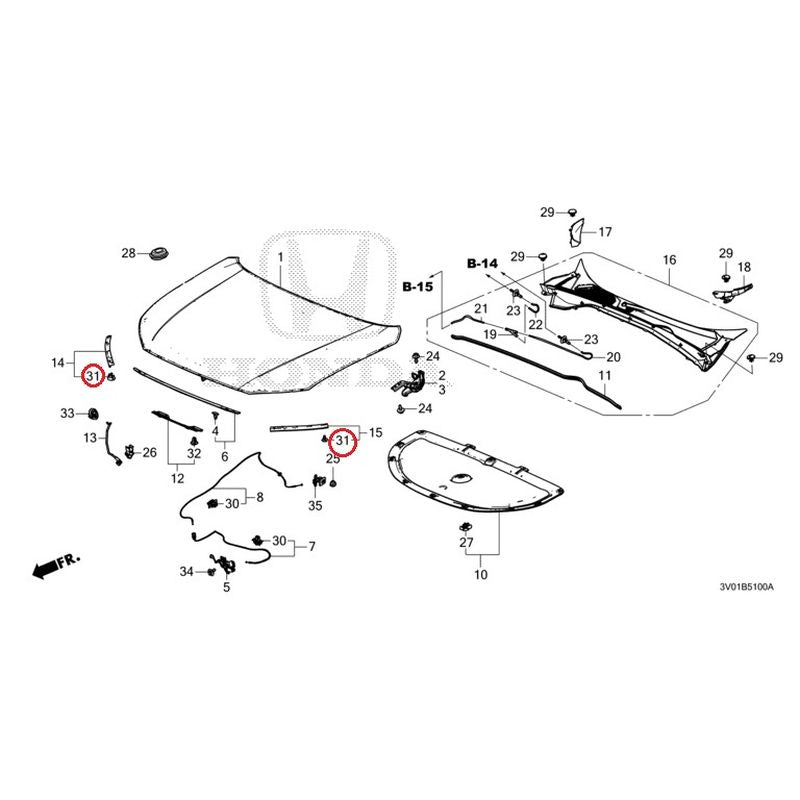 [NEW] JDM HONDA ZR-V RZ3 2023 Hood GENUINE OEM – JDM Yamato