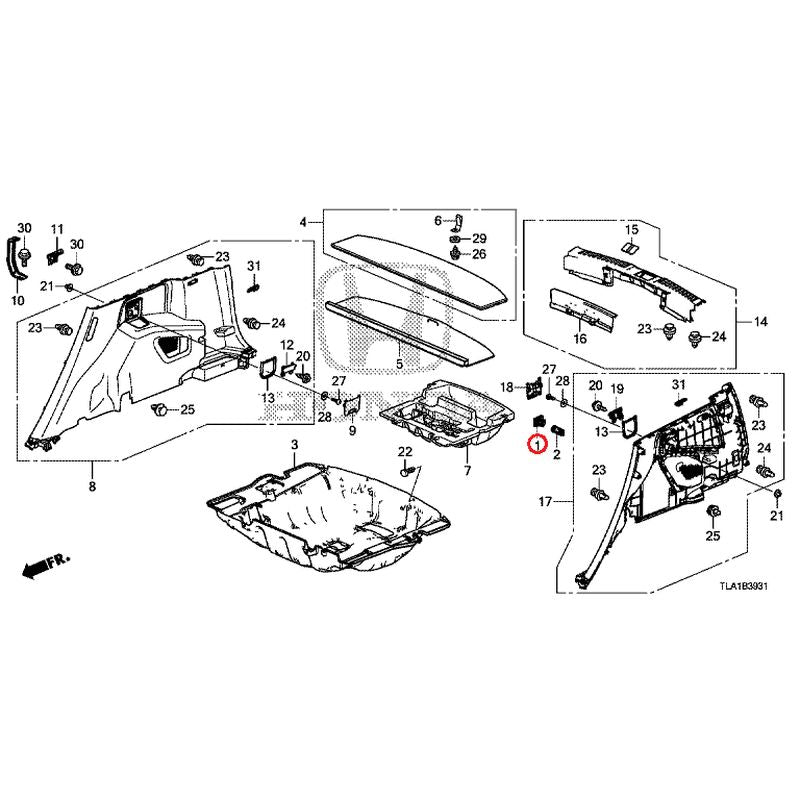 [NEW] JDM HONDA CR-V RW1 2021 Side Lining (7-Seater) GENUINE OEM