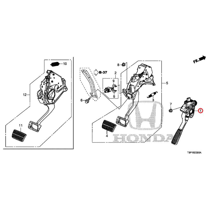 [NEW] JDM HONDA GRACE HYBRID GM4 2015 Pedals GENUINE OEM