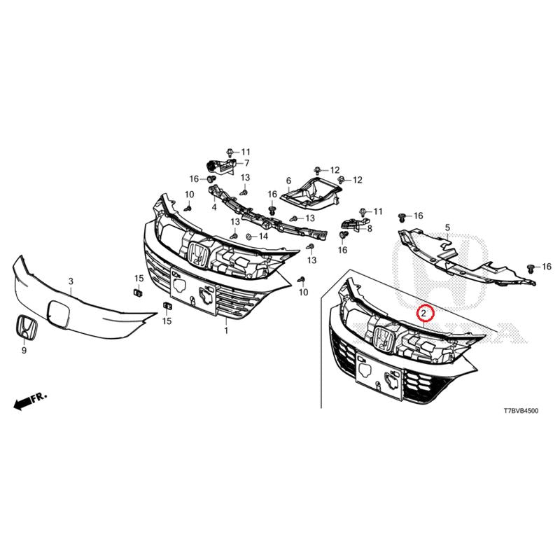 [NEW] JDM HONDA VEZEL HYBRID RU3 2020 Front Grill GENUINE OEM